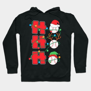 Ho Ho Ho Baseball Christmas Gift Hoodie